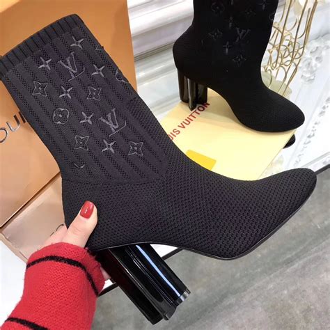 louis vuitton sock shoes|louis vuitton sock boots heels.